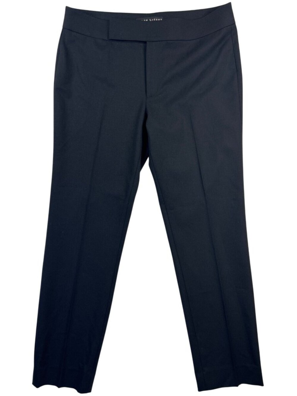 Ralph Lauren Women's 12 Black Ankle Dress Pants Slim Career Office Trousers